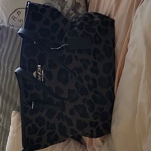 Coach Black Leopard Print Bag